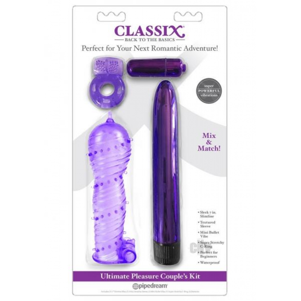 Classix Ultimate Pleasure Couples Kit - Purple Variety