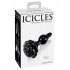 Icicles No 77 Black Rose Glass Massager - Luxurious Pleasure