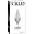 Icicles No. 26 Glass Anal Plug in Clear