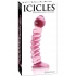 Icicles No. 28 Textured Glass Dildo - 7 Inch Pink