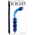 Icicles No. 31 Hand Blown Glass Massager in Blue