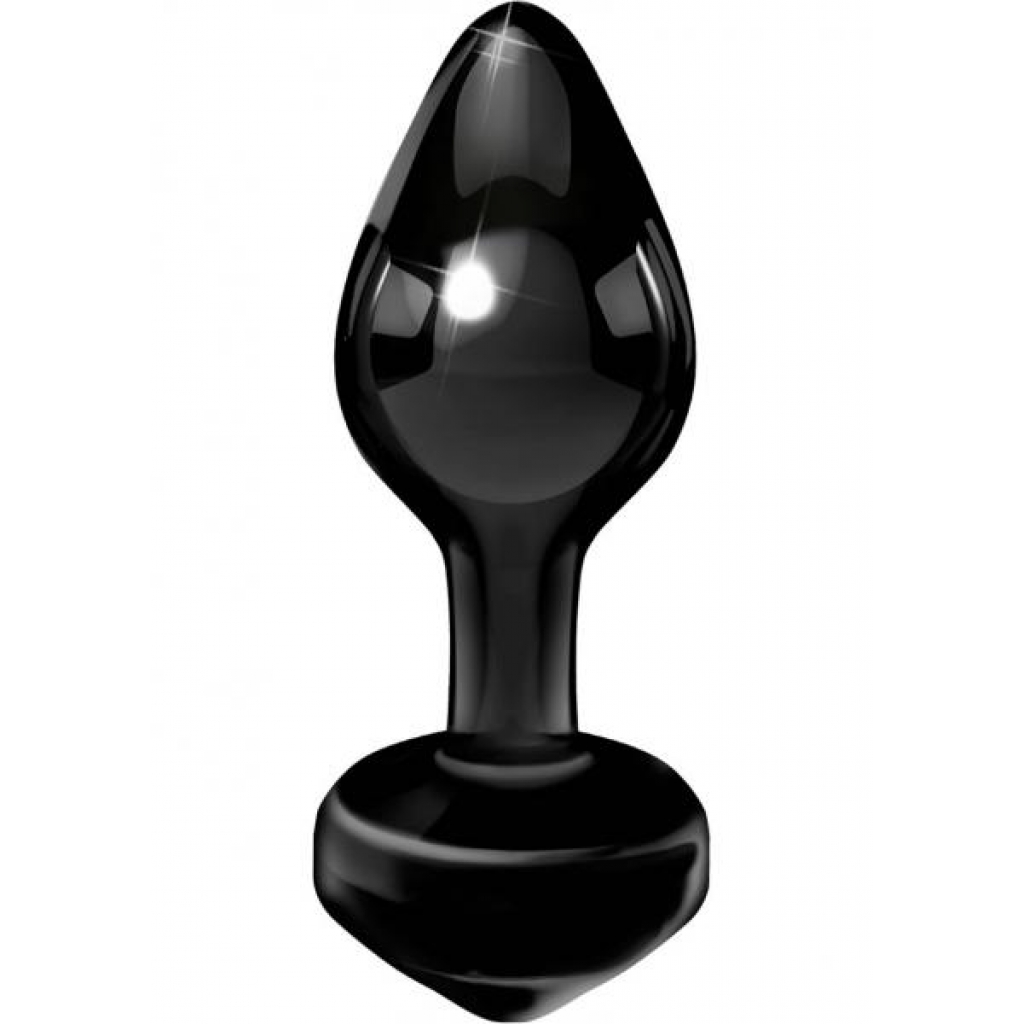 Icicles No. 44 - Glass Anal Plug - Black