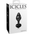 Icicles No. 44 - Glass Anal Plug - Black