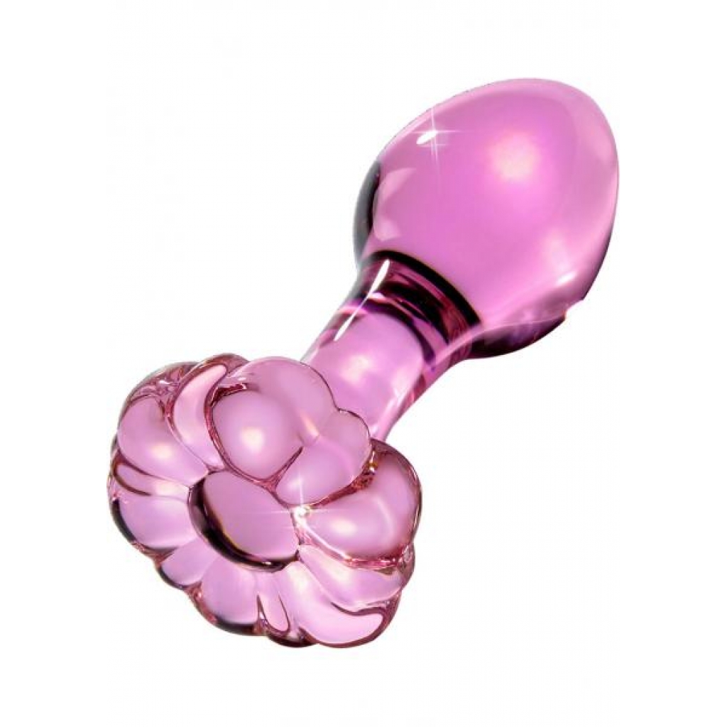 Icicles No 48 Glass Butt Plug - Elegant Pink