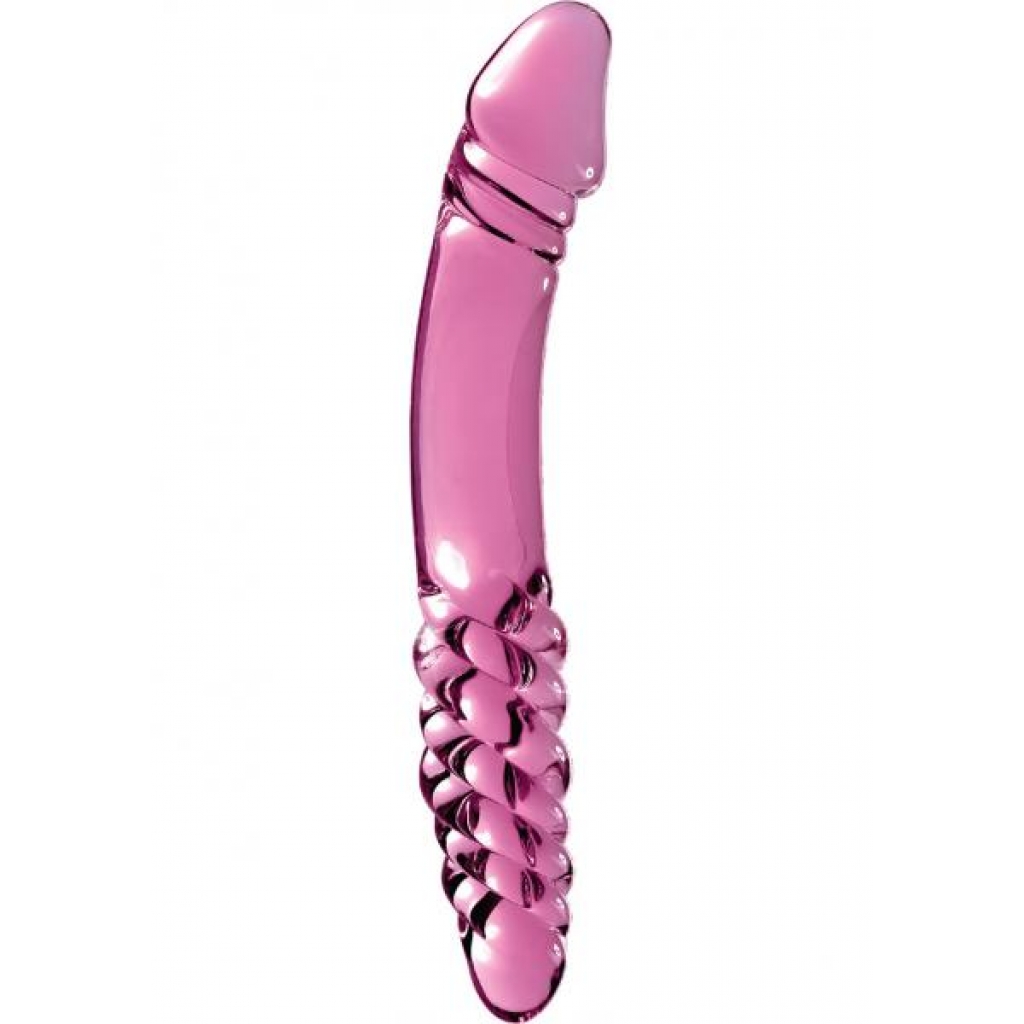 Icicles No. 57 Glass Double Dildo - Pink