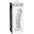 Icicles No 62 Dildo - Glass Clear