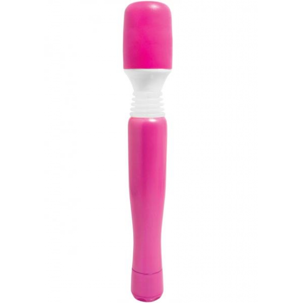 Mini Wanachi Waterproof Silicone Massager - Pink - 8.25 Inch