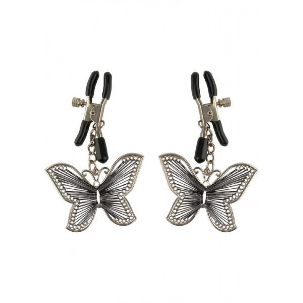 Fetish Fantasy Butterfly Nipple Clamps - Silver