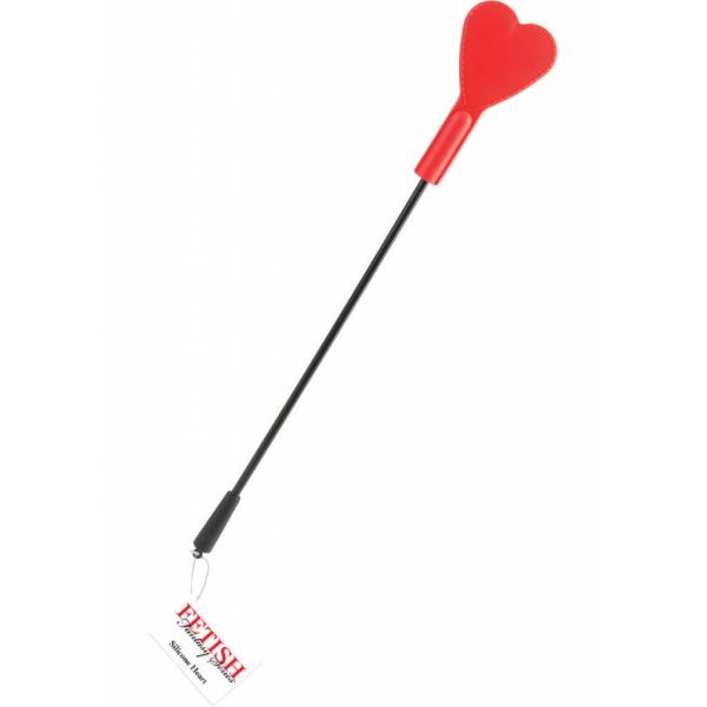 Fetish Fantasy Silicone Heart Spanking Paddle - Red