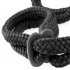 Fetish Fantasy Silk Rope Love Cuffs - Black