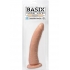 Basix Slim Dong with Suction Cup - 7 inch Beige