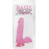 Basix Dong with Suction Cup - 6 Inches Pink