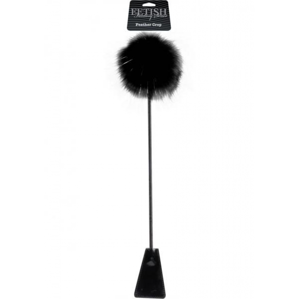 Fetish Fantasy Feather Crop - Black Limited Edition