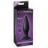 Anal Fantasy Small Rechargeable Anal Plug - Black