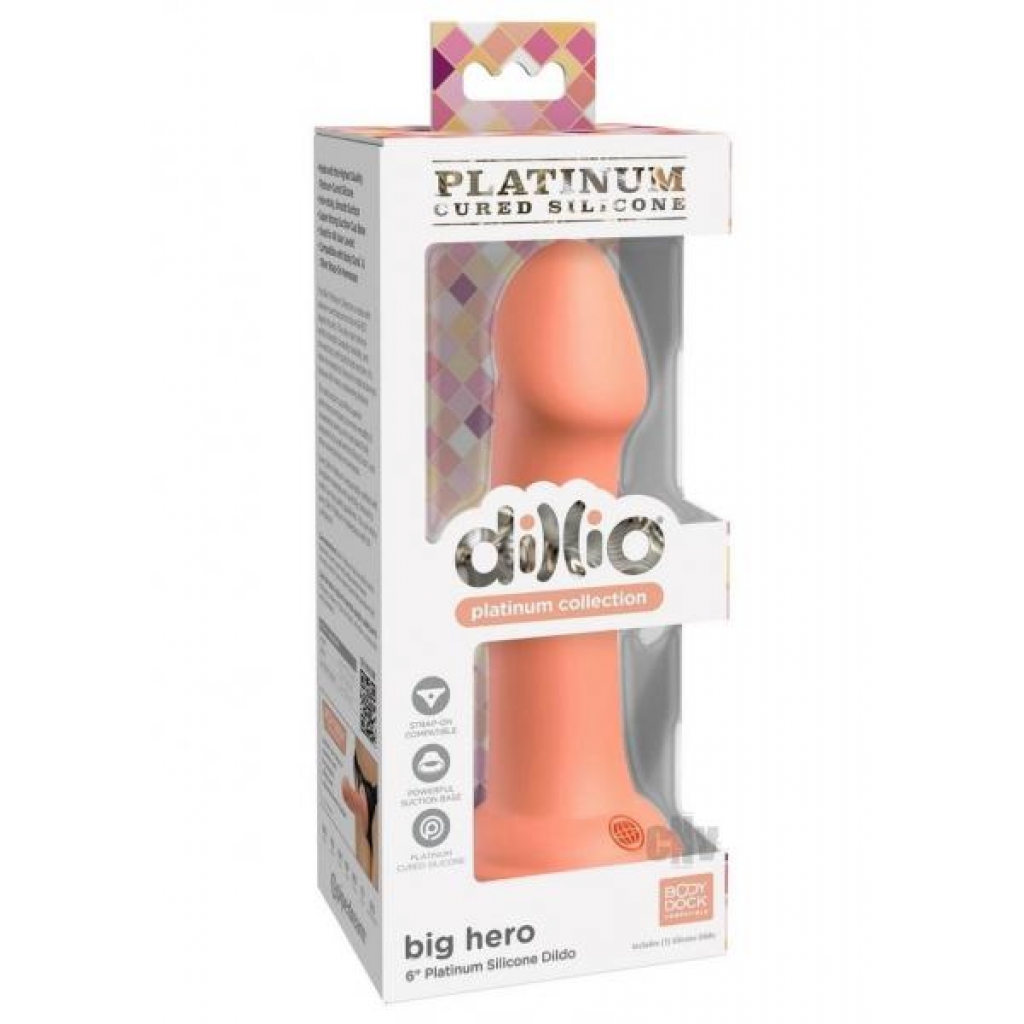 Dillio Platinum Big Hero Dildo - Orange