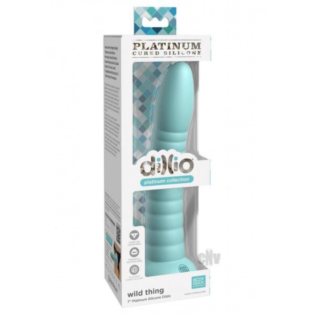 Dillio Platinum Wild Thing - Teal Dildo