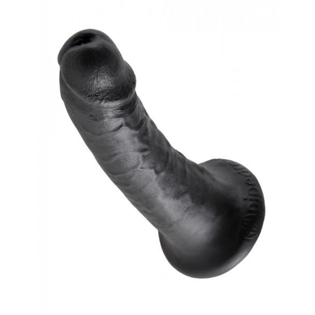 King Cock 6 Inches Realistic Dildo - Black