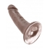 King Cock 6 Inch Brown Dildo