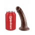 King Cock 6 Inch Brown Dildo