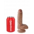 King Cock 7 Inch Dildo with Balls in Tan