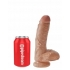 King Cock 8-Inch Tan Dildo with Balls