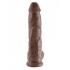 10-Inch Realistic Cock with Balls - Brown