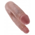 U Shaped Double Trouble Small Dildo - Beige