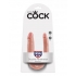 U Shaped Double Trouble Small Dildo - Beige