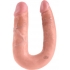 U Shaped Double Trouble Medium Dildo - Beige