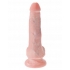 King Cock 6 inches Cock with Balls Beige Dildo