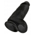 King Cock Chubby: 9 Inches Black Dildo