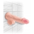 King Cock Triple Density Dildo - 7.5 Inches, Beige