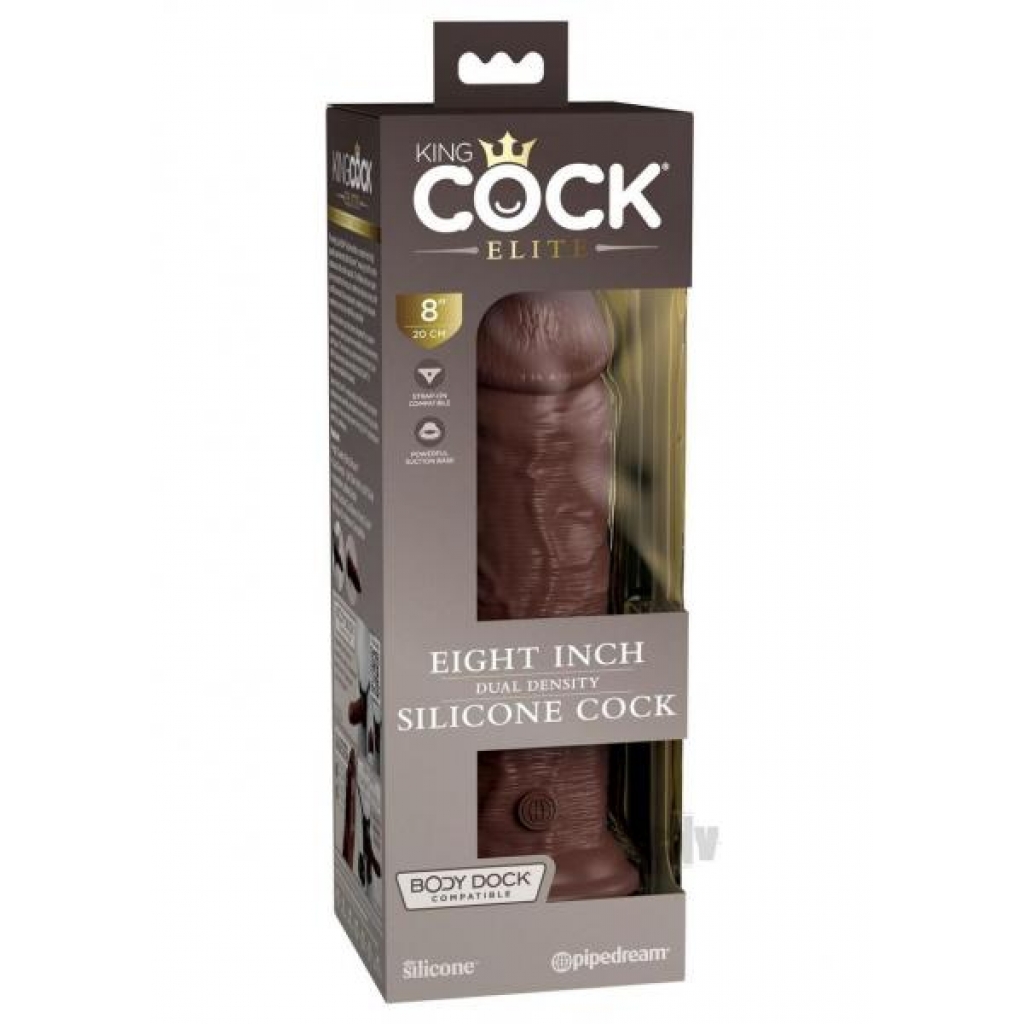 Kc Elite Dual Dense Cock 8 Brown