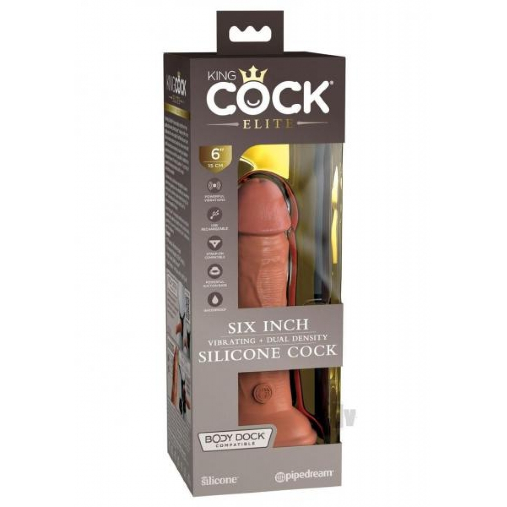 Kc Elite Dual Dense Vibe Cock - 6 Tan