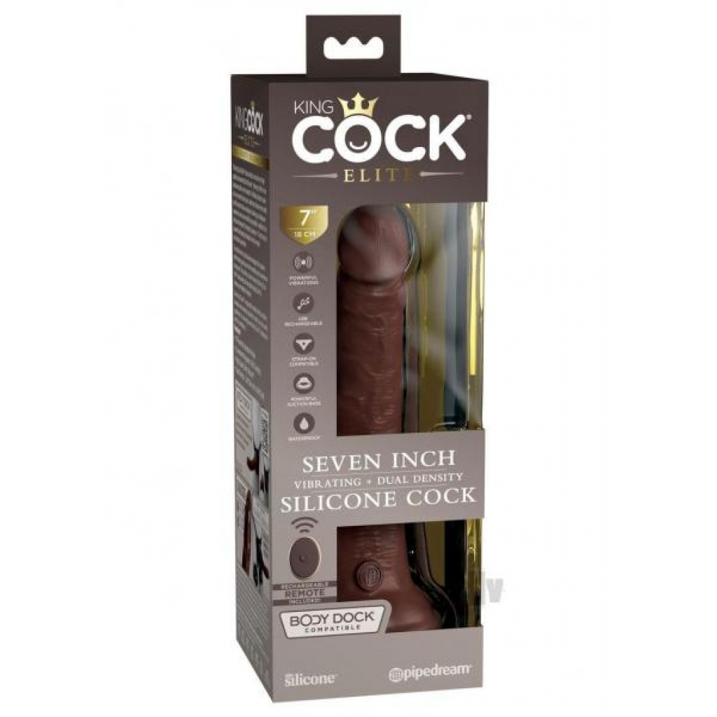 KC Elite Dual Dense Vibe Cock - 7 Brown