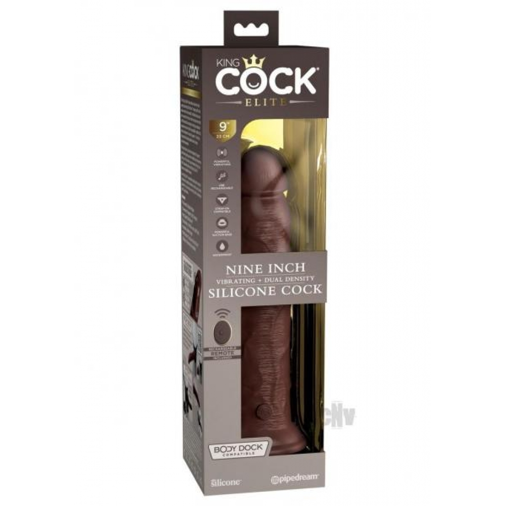 Kc Elite Dual Dense Vibe Cock 9 Brown