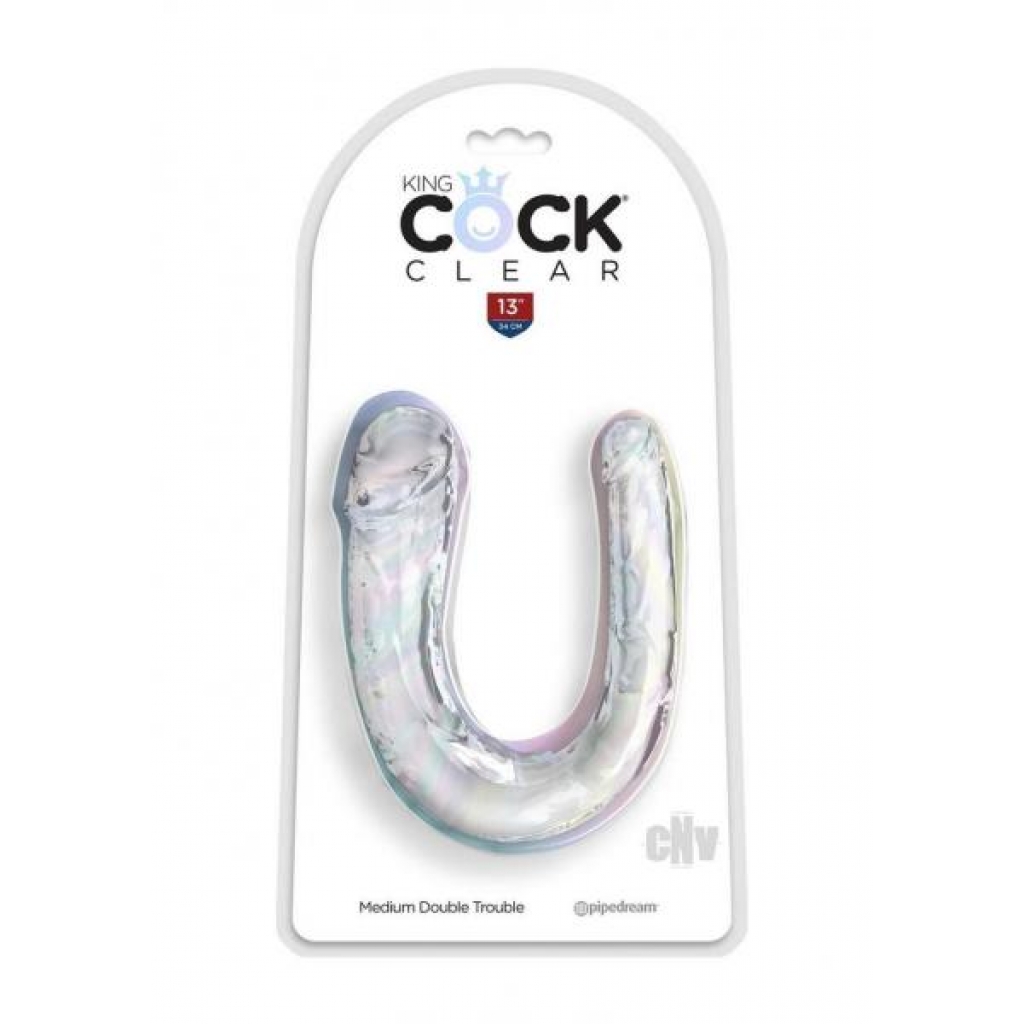 King Cock Clear Double Trouble Dildo