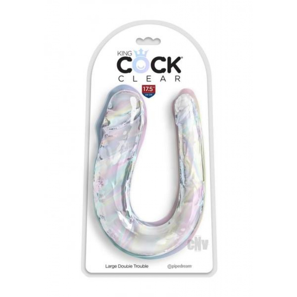 King Cock Clear Double Trouble Dildo