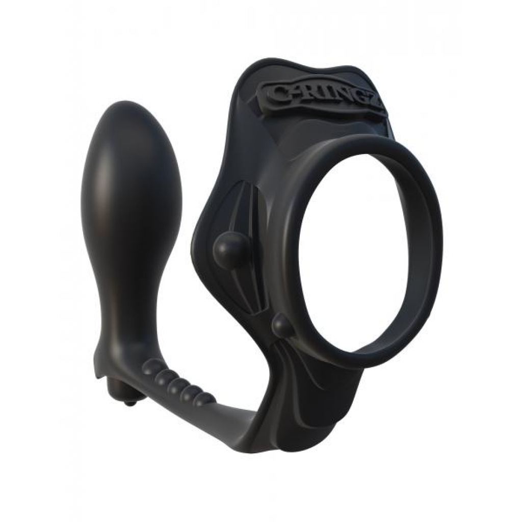 Rock Hard Ass Gasm Vibrating Ring Black