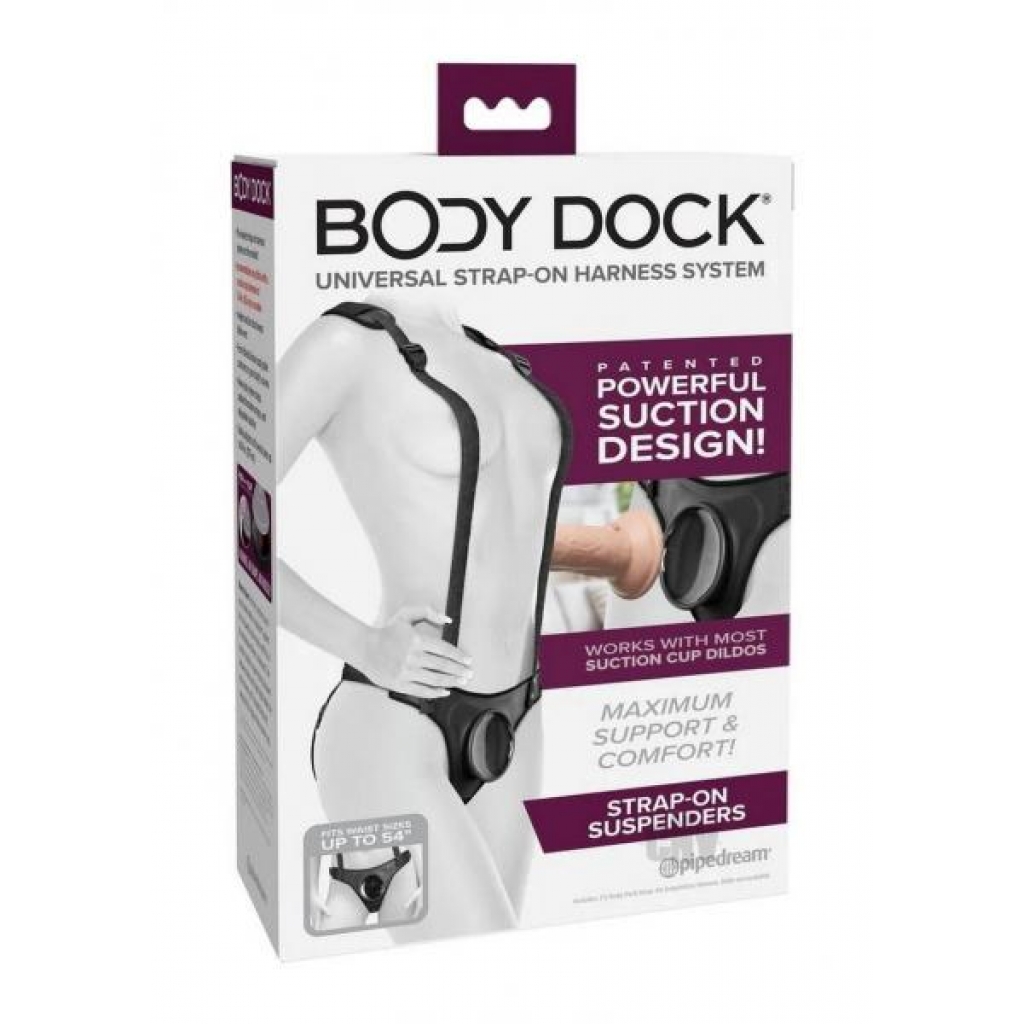 Body Dock Strap-On Suspenders – Black