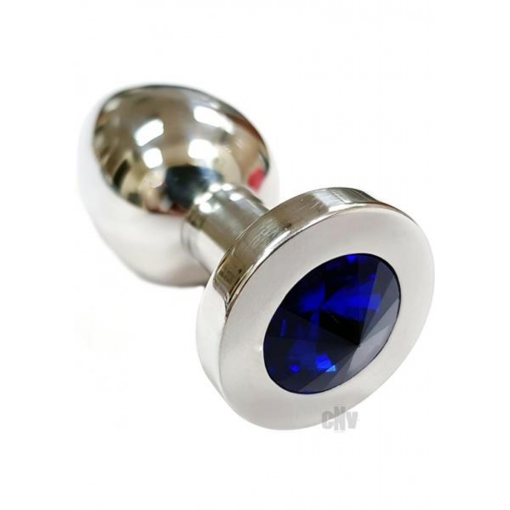 Rouge Anal Plug - Medium Royal Blue Silver