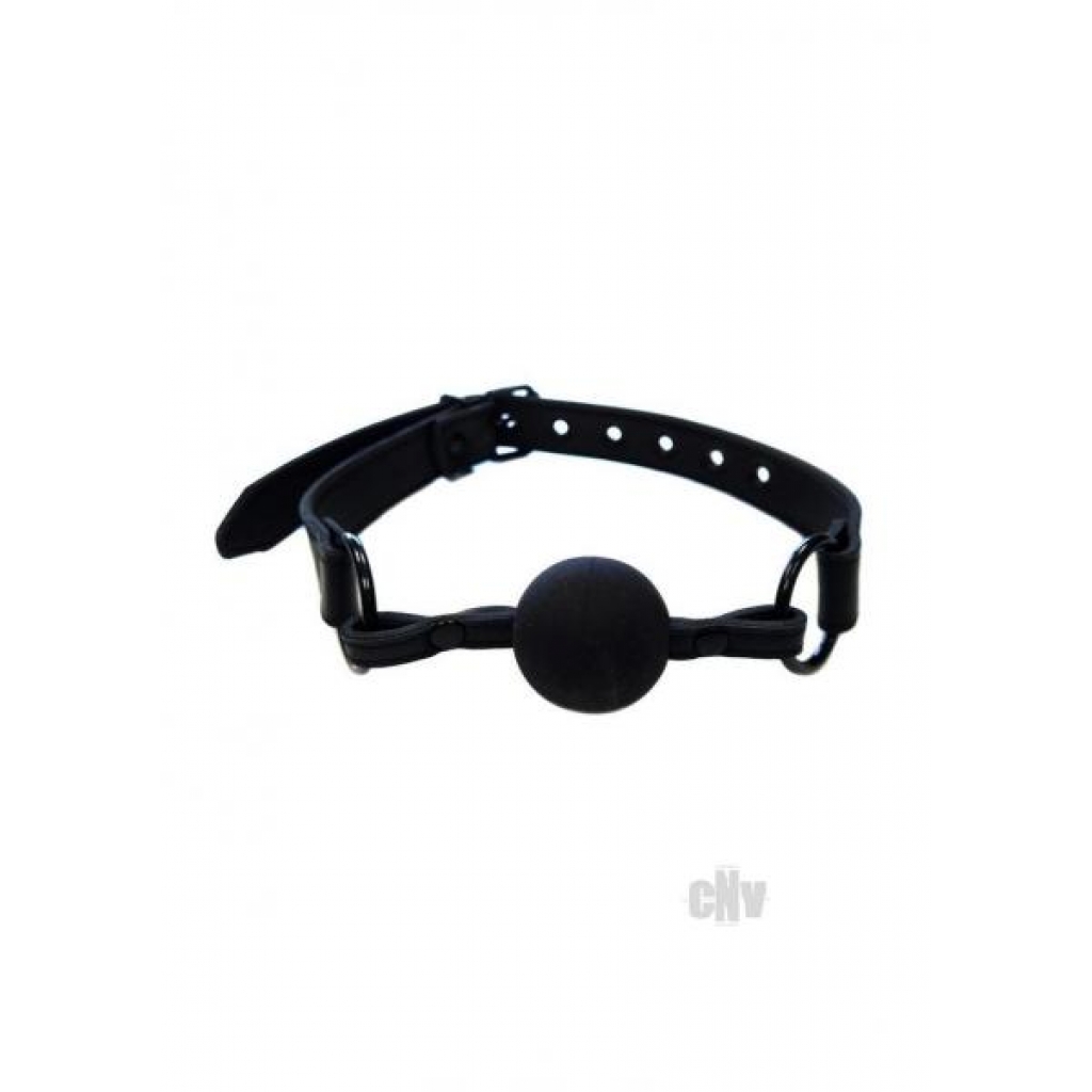 Leather Ball Gag - Black