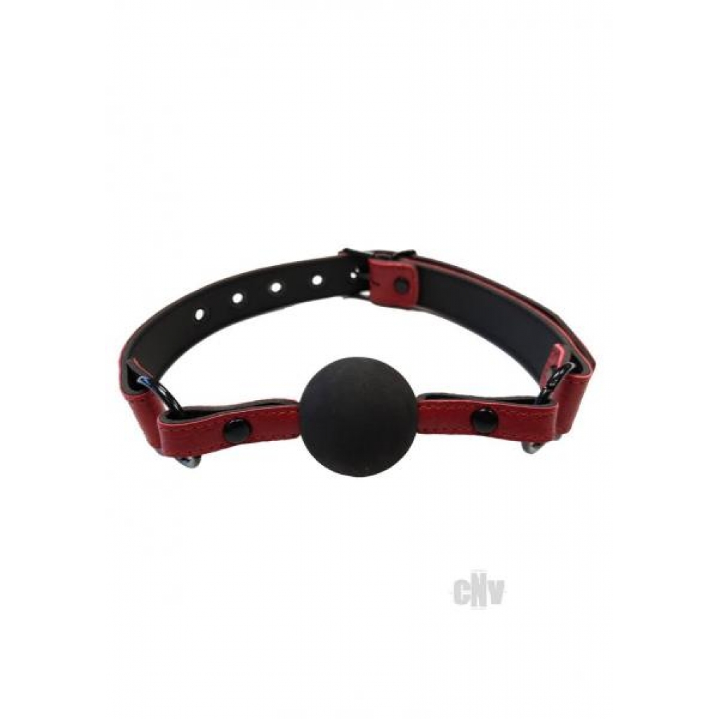 Rouge Anaconda Ball Gag - Burgundy/Black