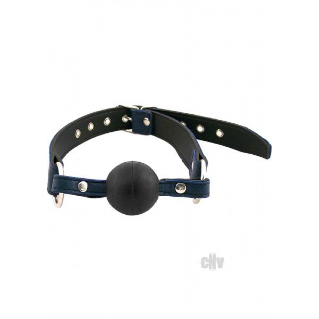 Rouge Ball Gag - Blue Leather