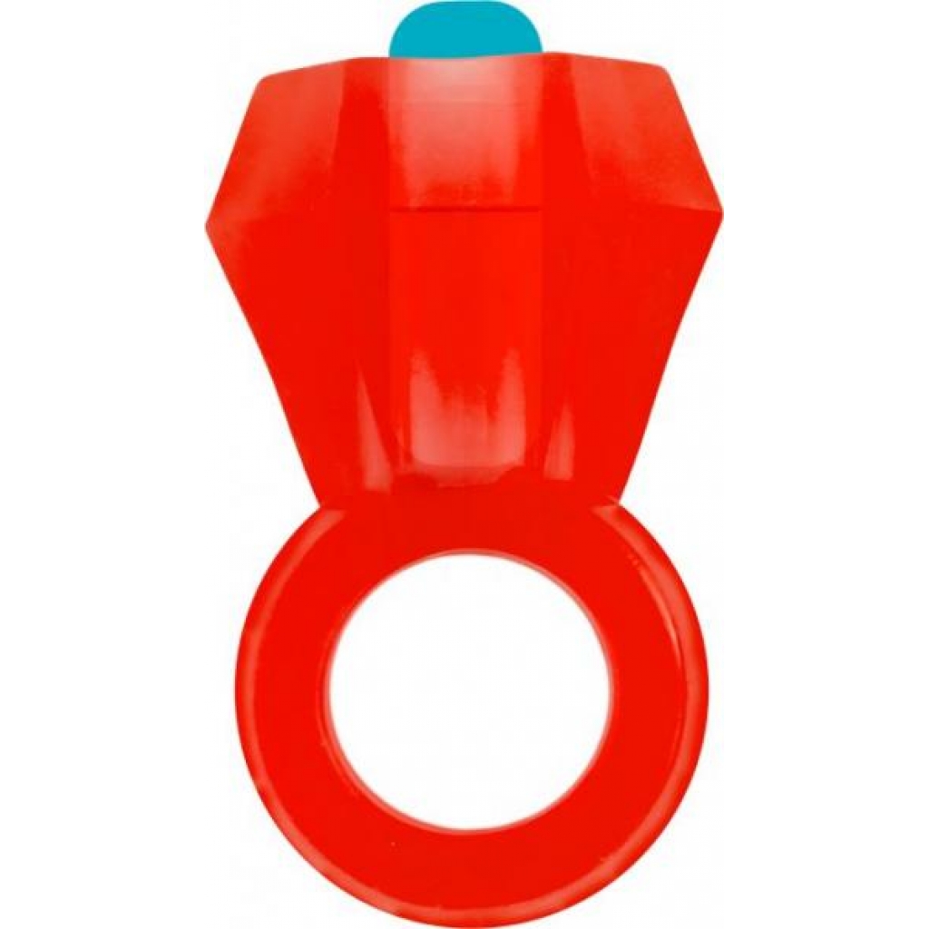 Rock Candy Bling Pop Red Vibrating Cock Ring