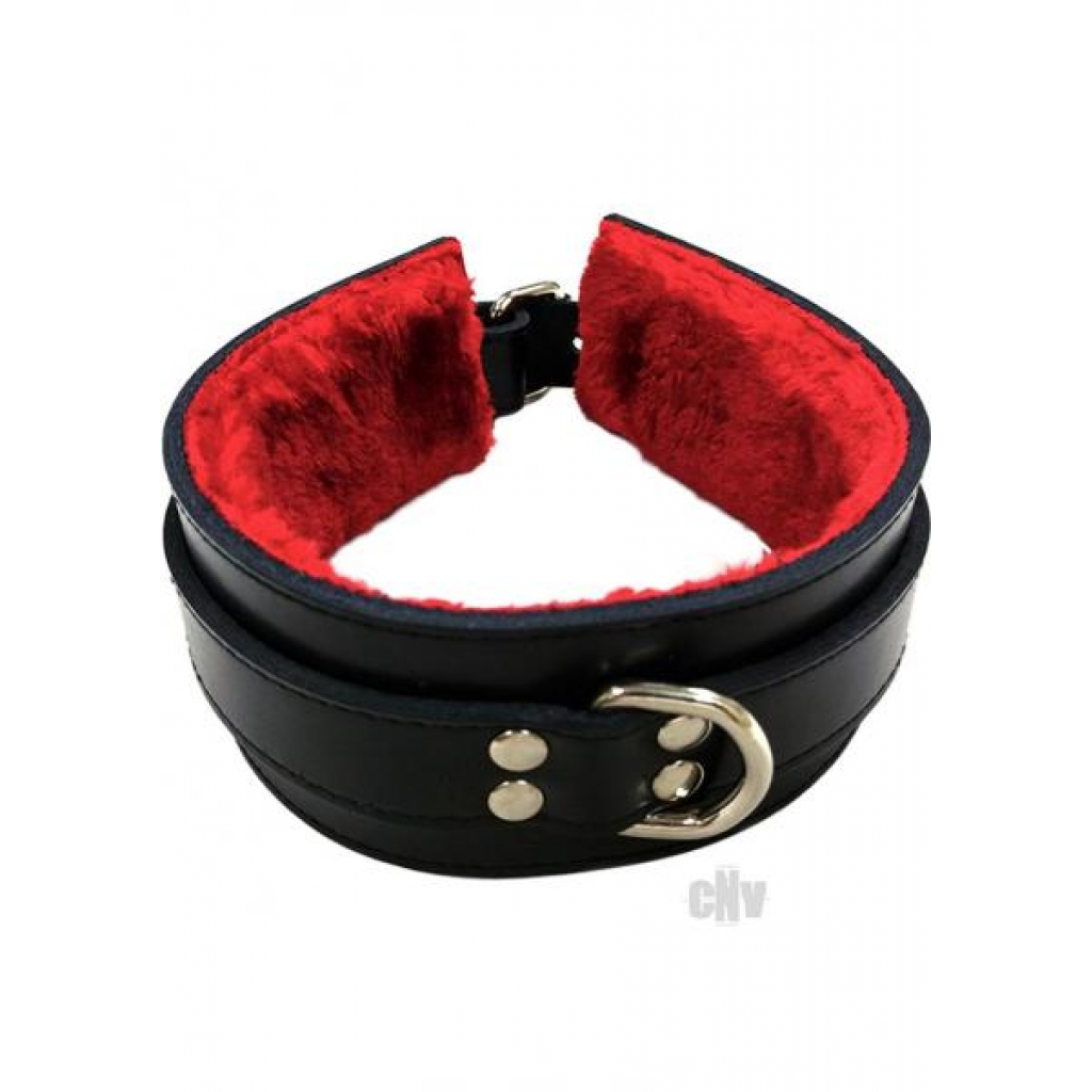 Rouge Fur Collar - Black/Red