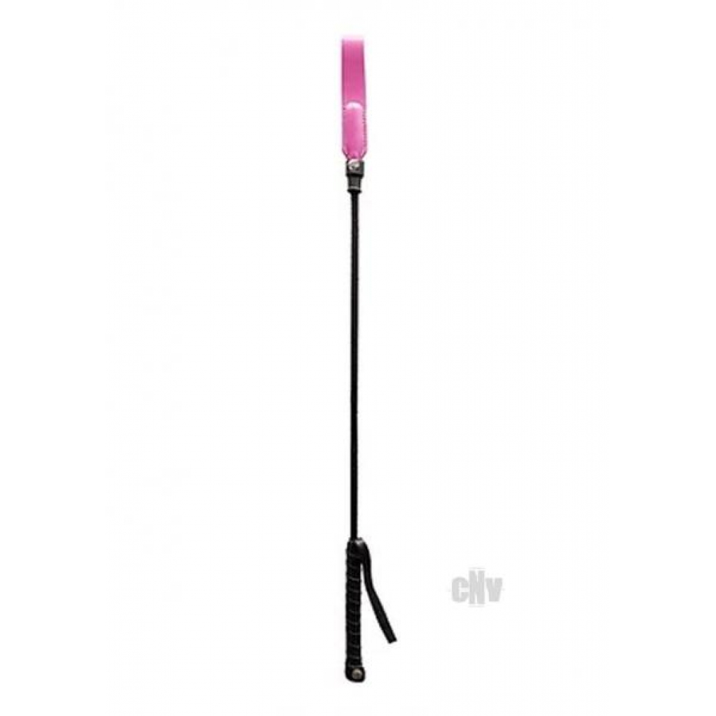 Slim Tip Riding Crop - Pink