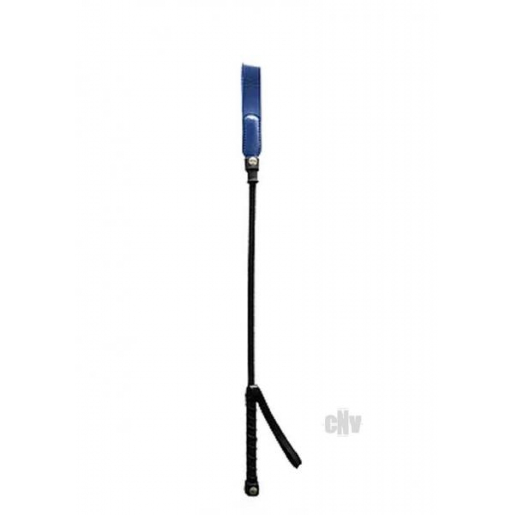 Short Riding Crop with Slim Tip Blue