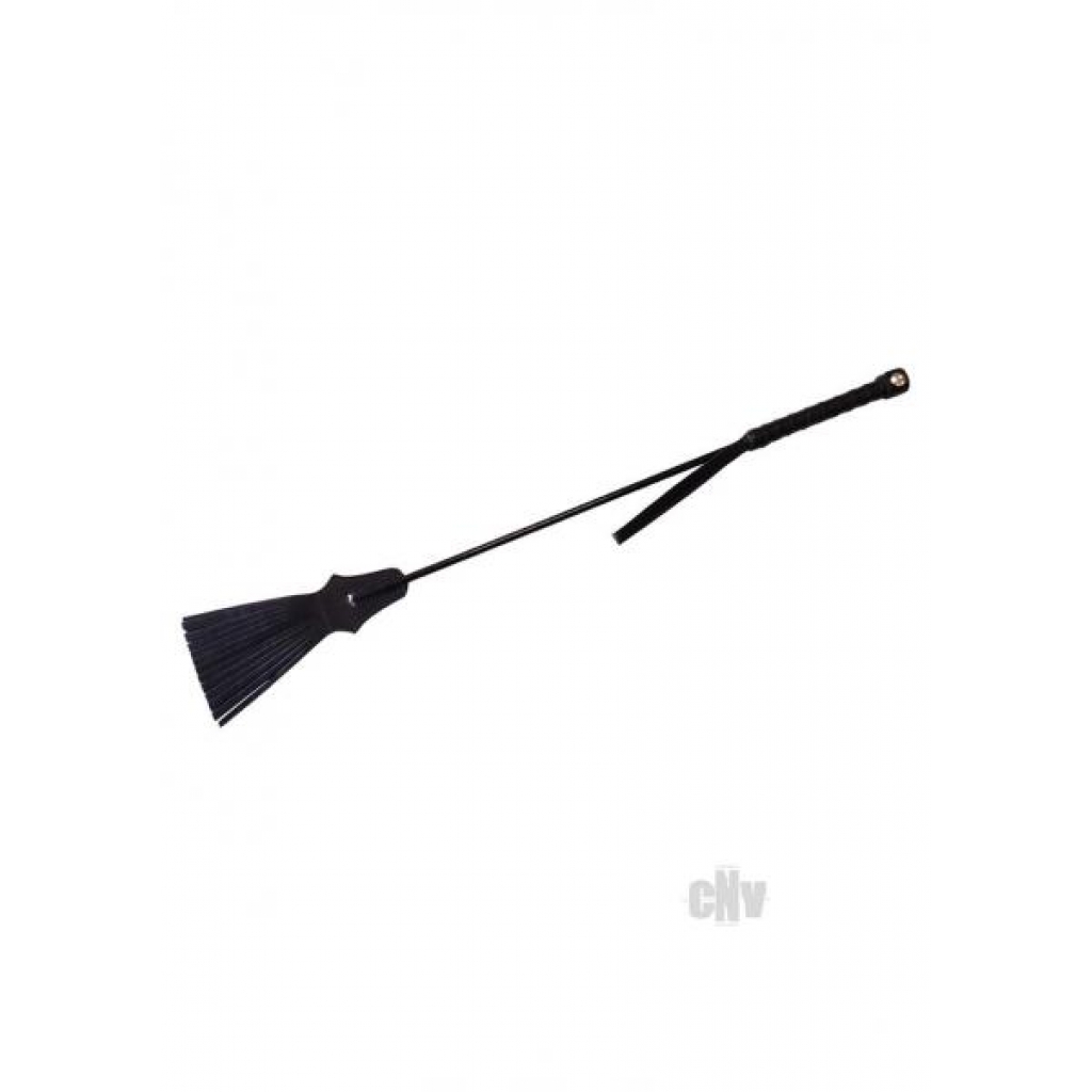 Rouge Tassel Riding Crop - Black