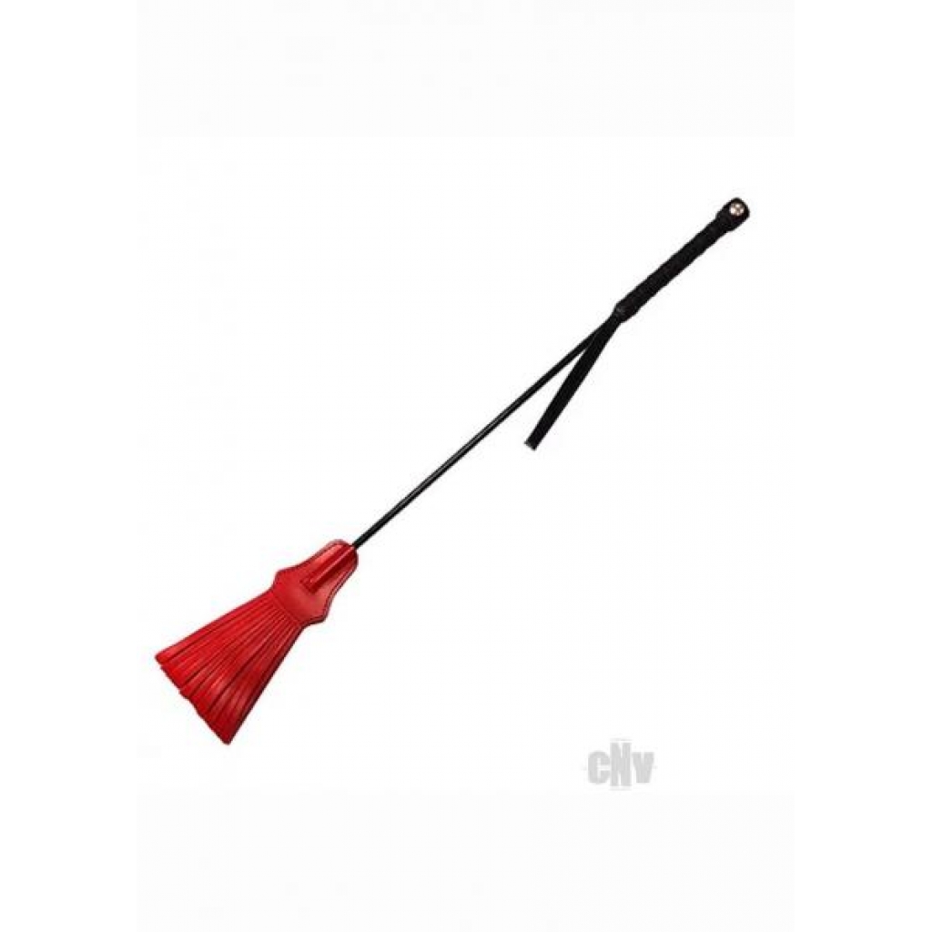 Tasselled Riding Crop - Red/Black